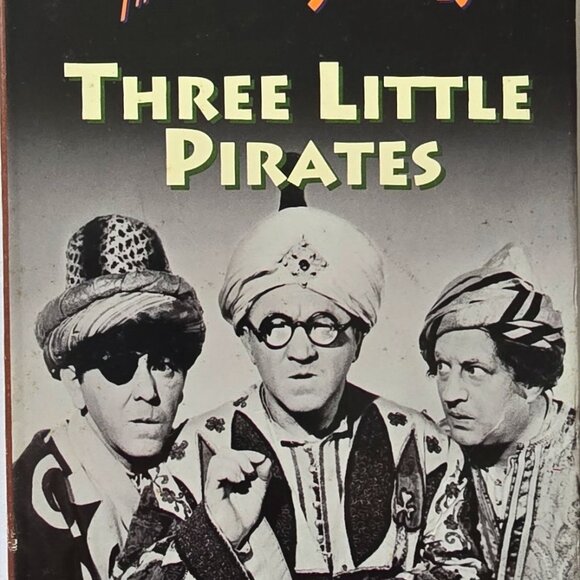 The Three Stooges Three Little Pirates VHS Includes Uncivil War Birds & Back - Picture 1 of 11